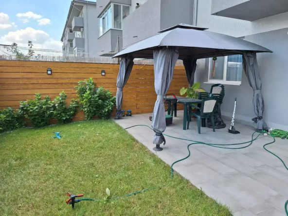 Apartament cu gradina si 2 locuri parcare| mobilat si utilat